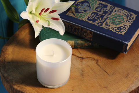 Natural Soy Candle in White Glass Tumbler (11 oz) - SOLD OUT