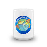 Sunshine Wax Co. Blue Decal Mug